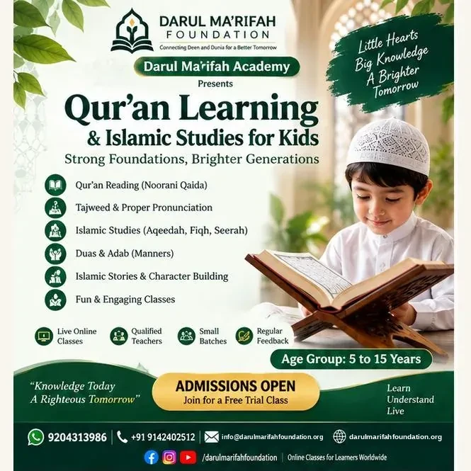 Online Qur'an Learning & Islamic Studies for Kids